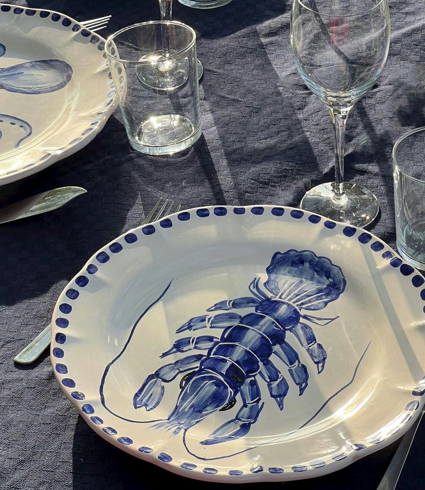 Marina soup plate 23 cm, lobster motif