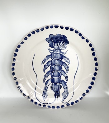 Marina soup plate 23 cm, lobster motif