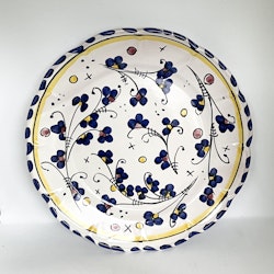 Toscana mattallrik 26 cm, blått mönster