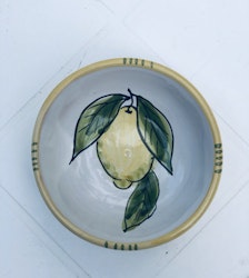 Limone Bianco liten skål med citronmönster, 9 cm