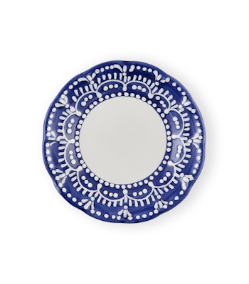Ischia assiett, blå 21 cm