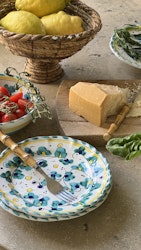 Toscana assiett, 20 cm, grönt mönster