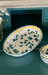 Toscana uppläggningsfat 37 cm, grönt mönster