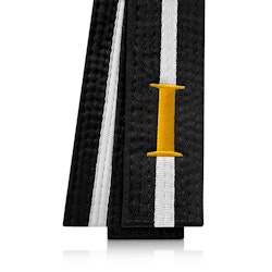 MIGHTY FIST: ITF SVART MOON BÄLTE MED GRAD 4 CM