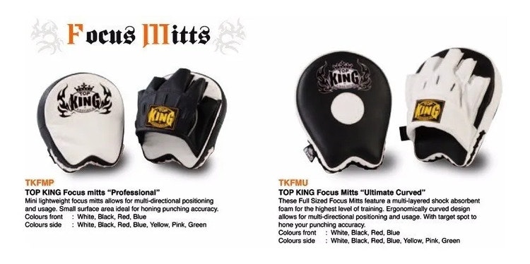 TOP KING: FOCUS MITTS ULTIMATE SVART