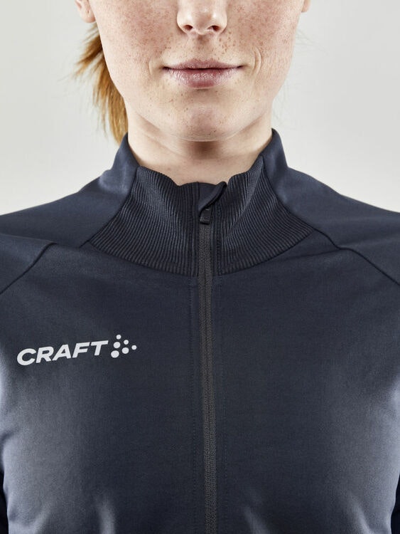 CRAFT: EVOLVE FULL ZIP GRÅ TKA LOGO DAM