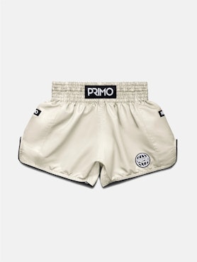 PRIMO: MUAY THAI SHORTS - ALTA SERIES - CREAM