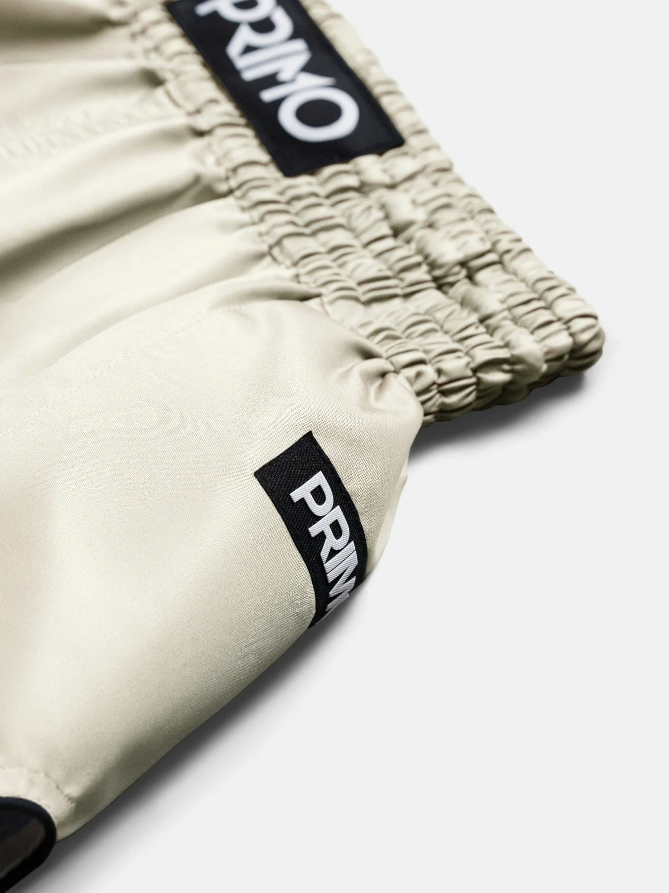 PRIMO: MUAY THAI SHORTS - ALTA SERIES - CREAM