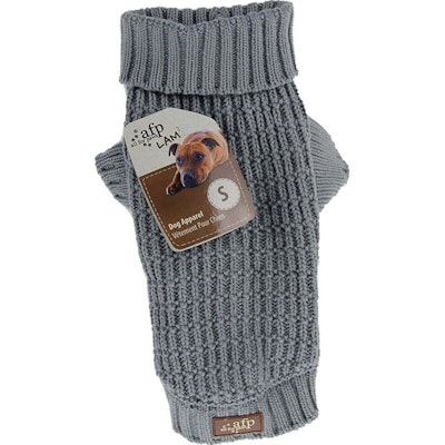Hundtröja Fishermans Sweater Stickad Grå