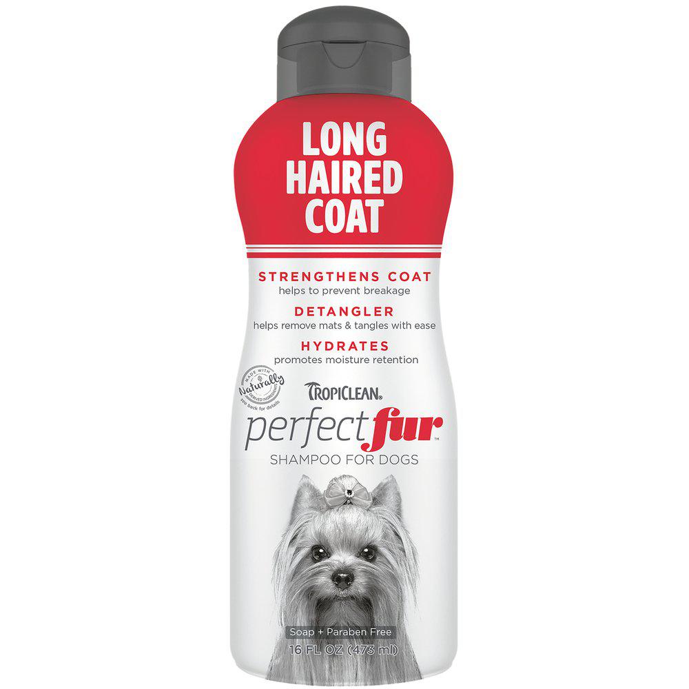 Hund TropiClean Perfect Fur Long Haired Coatshampoo 473ml