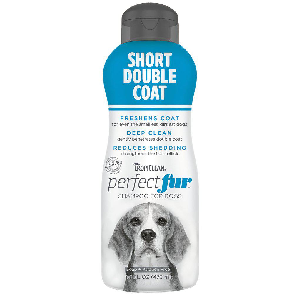 Hund TropiClean Perfect Fur Short Double Coat Shampoo 473ml