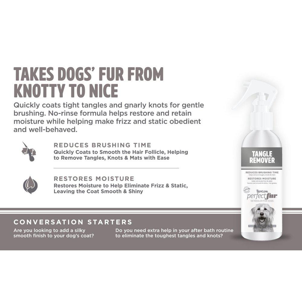 Hund TropiClean Perfect Fur Tangle Remover Shampoo 236ml