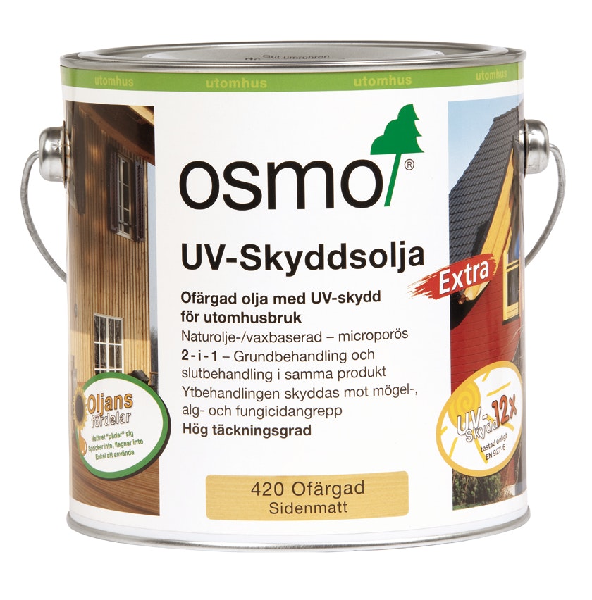 Osmo UV-Skyddsolja Extra 420 Ofärgad sidenmatt 2,5 L