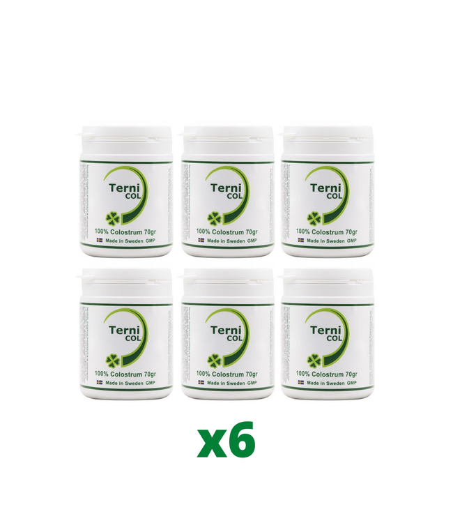 6-Pack TerniCOL 100% Colostrum Pulver, 70g