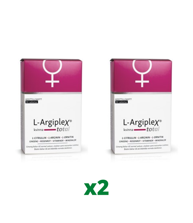 2 x L-argiplex Total Kvinna, 90 tabletter
