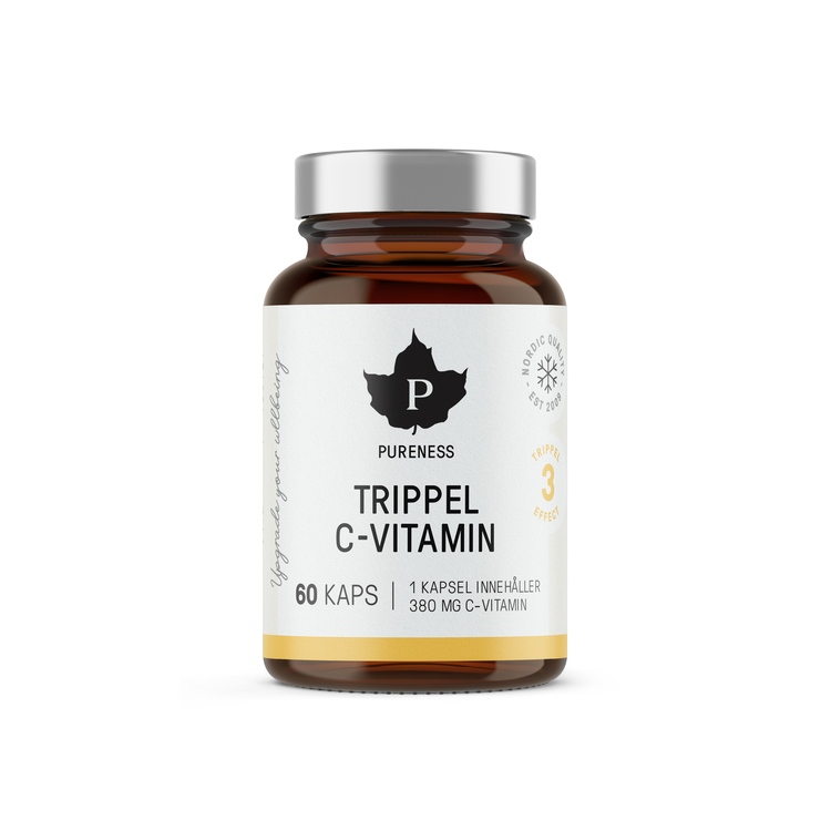 Pureness Trippel C-Vitamin, 60 kapslar