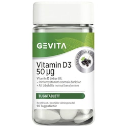 Gevita Vitamin D3 50ug 90 tuggtabletter