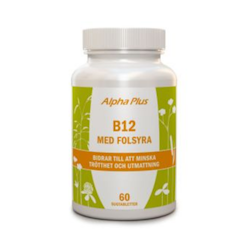 Alpha Plus B12 med Folsyra, 60 tabletter