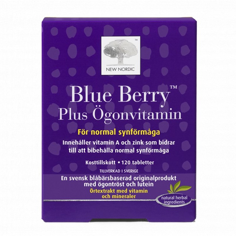 Blue Berry Plus Ögonvitamin, 120 tabletter