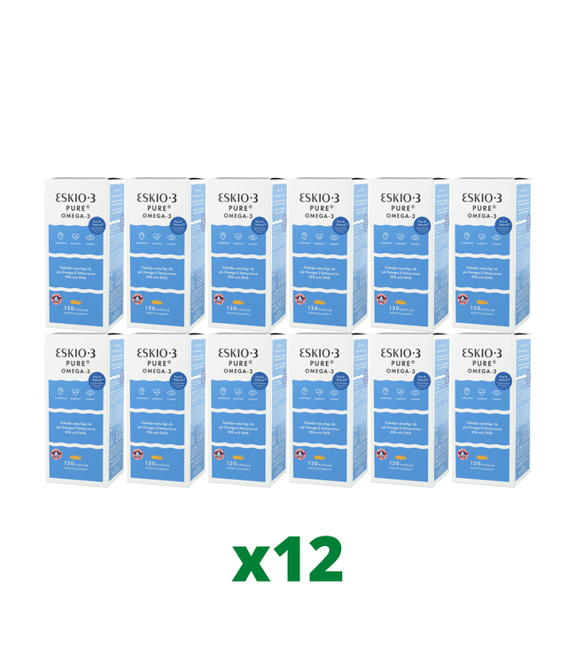 12 x Eskio-3 Pure 120 kapslar