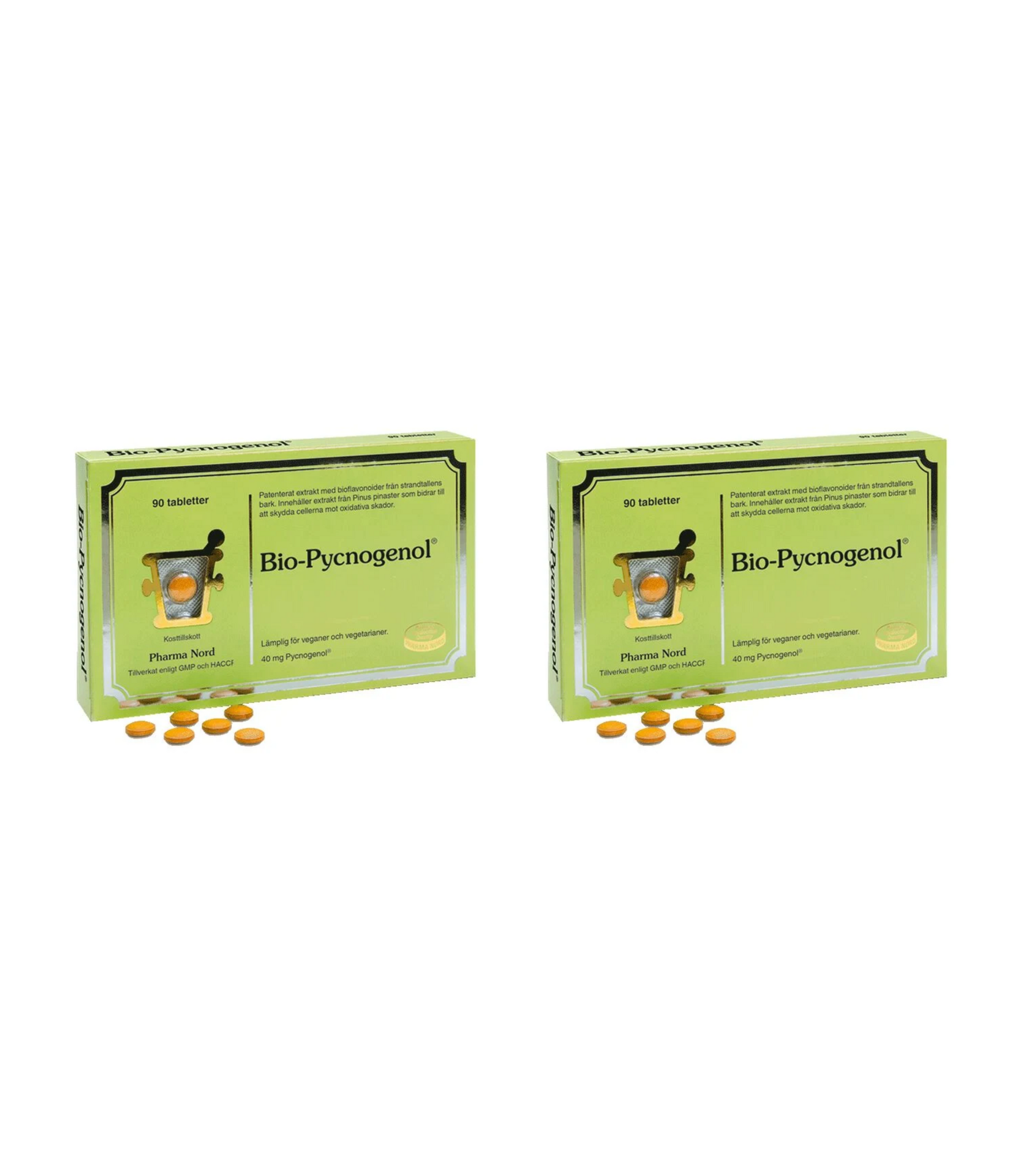 2 x Bio-Pycnogenol, 90 tabletter