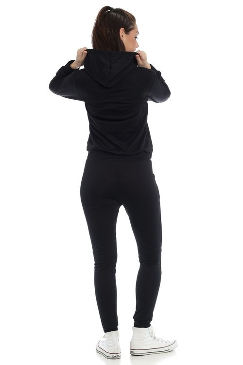 Stella Tracksuit Black With Zippers