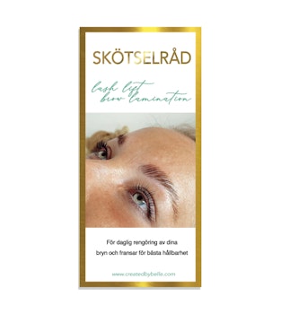 Broschyr Skötselråd lash and brow