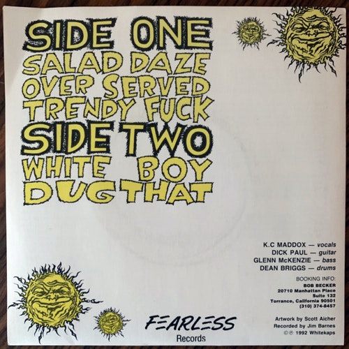 WHITE KAPS Salad Daze (White vinyl) (Fearless - USA original) (EX) 7"