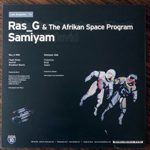 RAS G & THE AFRIKAN SPACE PROGRAM/SAMIYAM Los Angeles 3/10 (All City - Ireland original) (EX) 10"