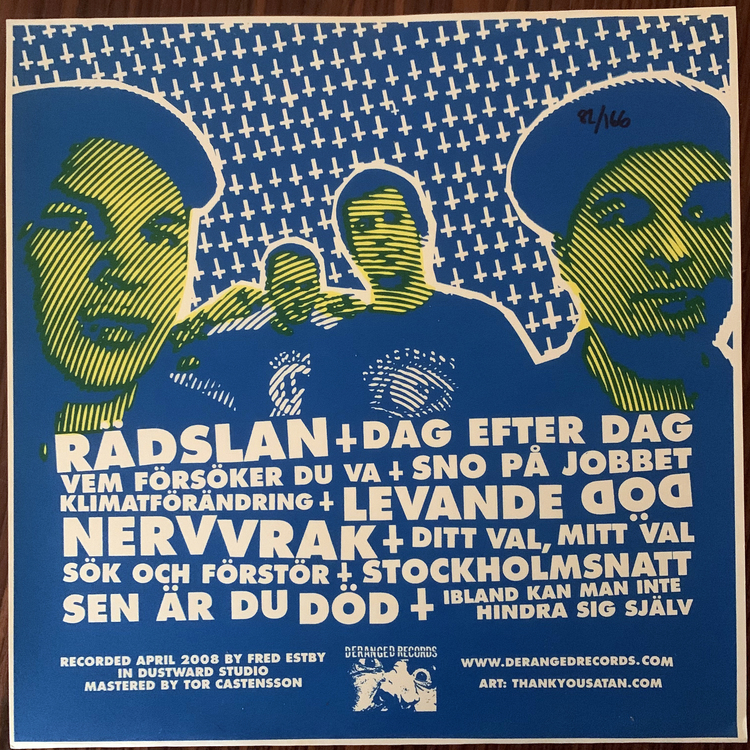 NITAD Ibland Kan Man Inte Hindra Sig Själv (Tour edition) (Deranged - Canada original) (EX) LP
