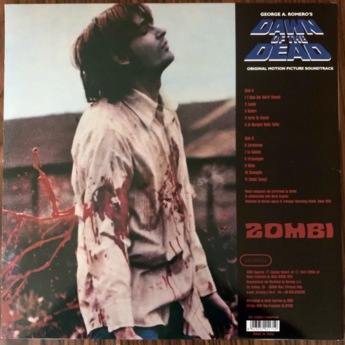 SOUNDTRACK Goblin ‎– Dawn Of The Dead (Dagored - Italy 2000 reissue) (NM/EX) LP