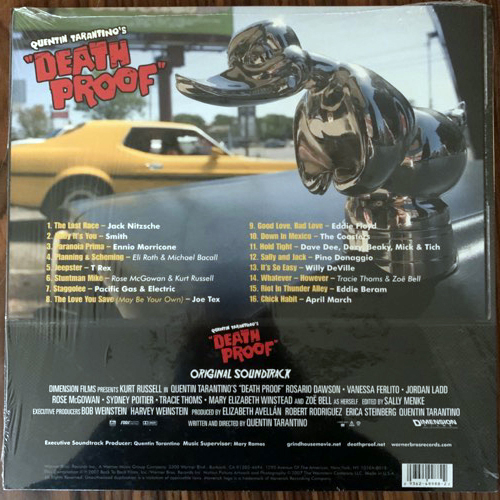 SOUNDTRACK Various ‎– Quentin Tarantino's "Death Proof" (Splatter vinyl) (Warner - USA original) (NM/EX) LP