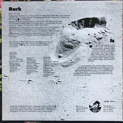 HAUSSWOLFF Bark & Is (Sista Bussen - Sweden original) (VG+) LP