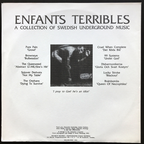VARIOUS Enfants Terribles (Negabeat - Sweden original) (EX) LP