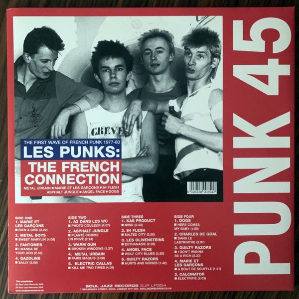 VARIOUS Punk 45: Les Punks: The French Connection (The First Wave Of French Punk 1977-80) (Soul Jazz - UK original) (EX) 2LP