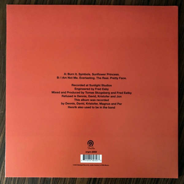 REFUSED Everlasting (Org Music - Sweden reissue) (EX) 12" EP