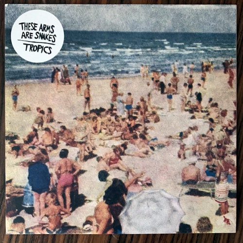 THESE ARMS ARE SNAKES / TROPICS Meet Your Mayor / Future Gets Tense (White vinyl) (We-Be - UK original) (EX) 7"