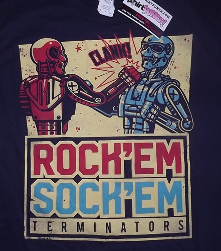 TERMINATOR Rock 'Em Sock 'Em (S) (NEW) T-SHIRT