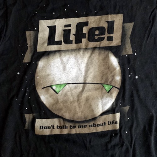 HITCHHIKERS GUIDE TO THE GALAXY Life! (S) (USED) T-SHIRT