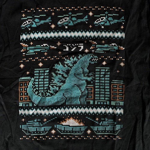 GODZILLA X-Mas (S) (USED) T-SHIRT