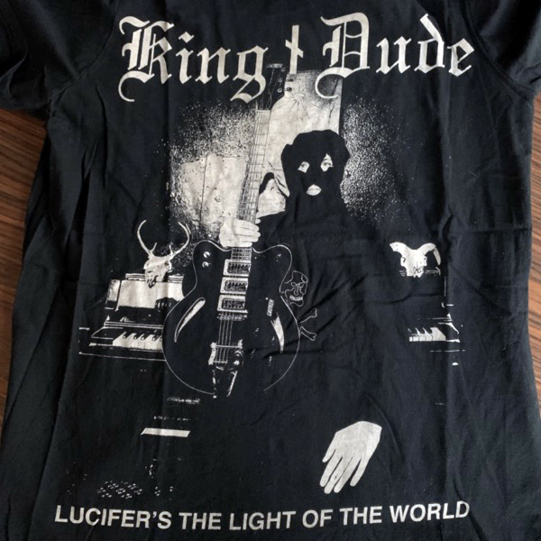 KING DUDE Lucifer's the Light of the World (S) (USED) T-SHIRT