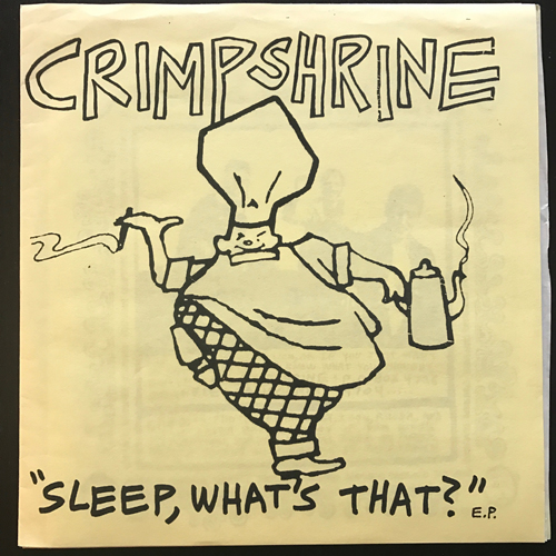 CRIMPSHRINE Sleep, What's That? (Blue marbled vinyl) (Lookout - USA original) (EX) 7"