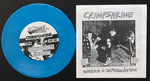 CRIMPSHRINE Sleep, What's That? (Blue marbled vinyl) (Lookout - USA original) (EX) 7"