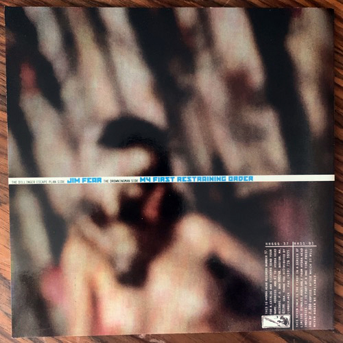 DILLINGER ESCAPE PLAN, the / DROWNINGMAN Jim Fear / My First Restraining Order (Blue vinyl) (EX) 7"