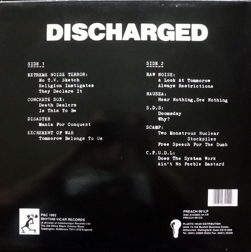 VARIOUS Discharged (Rhythm Vicar - UK original) (VG+/EX) LP