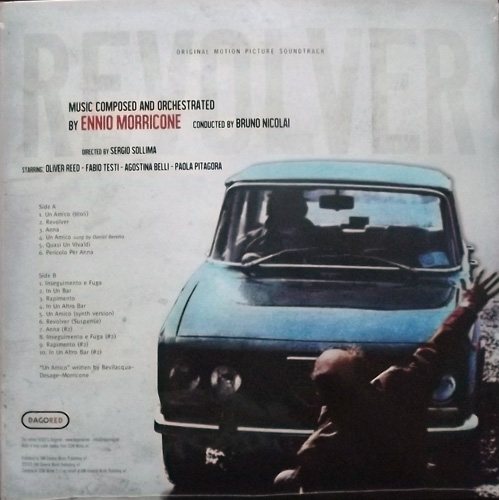 SOUNDTRACK Ennio Morricone ‎– Revolver (Splatter vinyl) (Dagored - Italy reissue) (NEW) LP