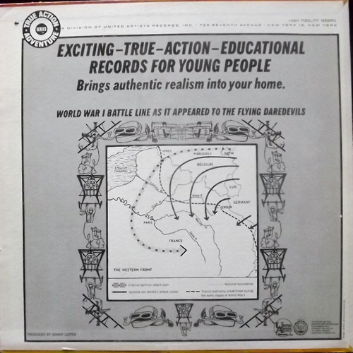 SOUNDTRACK Flying Daredevils of World War 1 (United Artists - USA original) (VG+) LP
