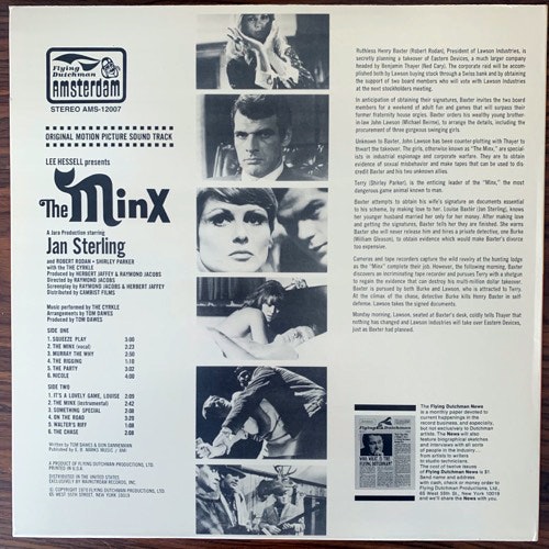 SOUNDTRACK The Cyrkle ‎– The Minx (Flying Dutchman - USA reissue) (VG+) LP