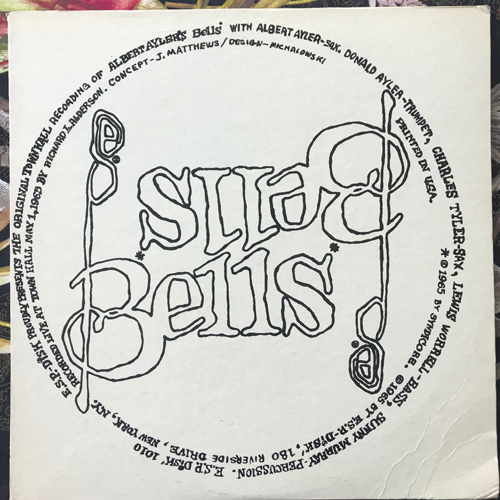 ALBERT AYLER Bells (Red vinyl) (ESP Disk - USA 1974 reissue) (VG+/EX) LP
