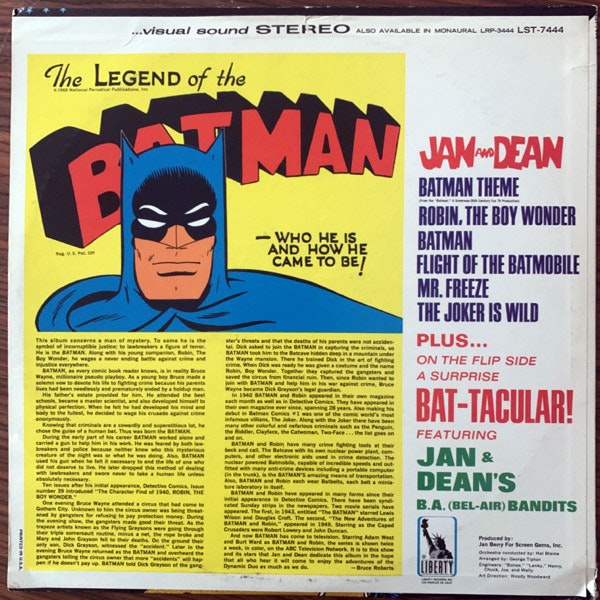 JAN AND DEAN Jan And Dean Meet Batman (Liberty - USA original) (VG+) LP